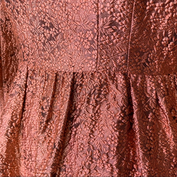 New! ULLA JOHNSON Jacquard Tiered Midi Dress - Picture 5 of 14